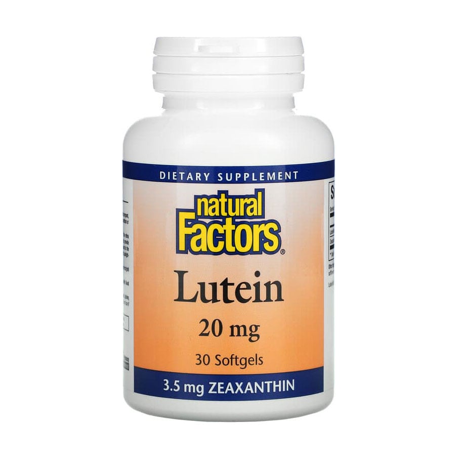 Лютеїн Natural Factors Lutein 20 мг, 30 гелевих капсул